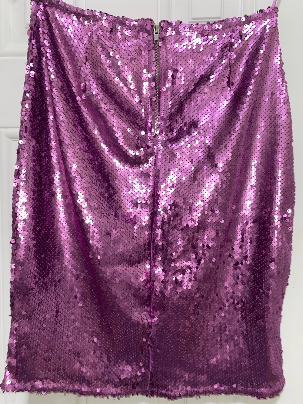 Purple Sequin Midi Skirt - Women - Picture 3 of 3